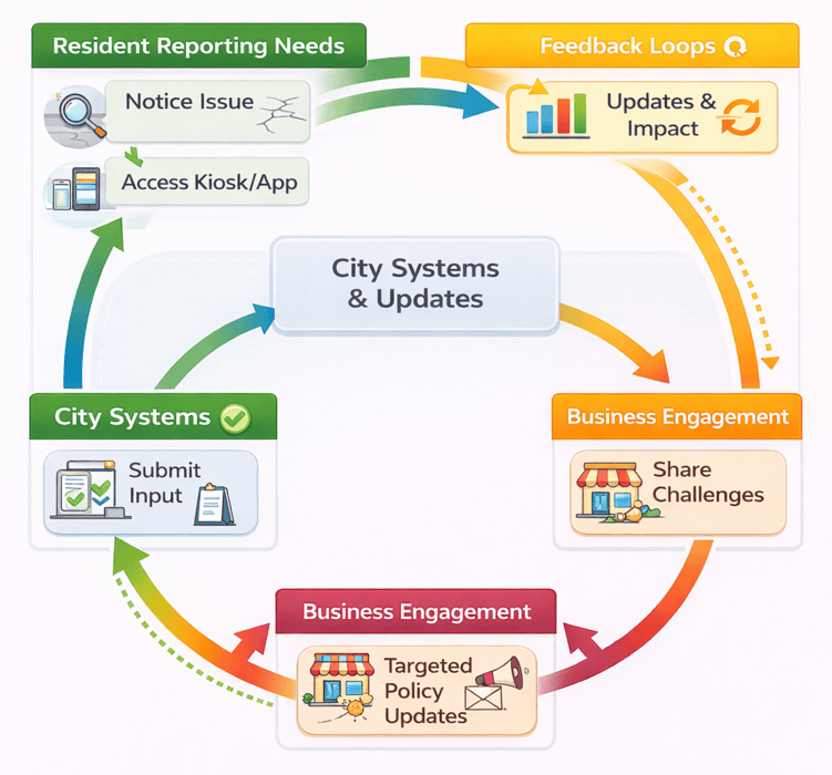 agile city system flowchart